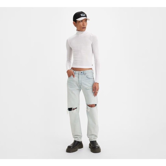 NEW Levi's Pride 501 '93 Straight Fit Button Fly Distressed Jeans Men’s 36/32 - Picture 6 of 8